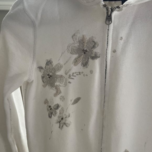2 for $10 💕 Abercrombie Kids Floral Hoodie L - Picture 3 of 14